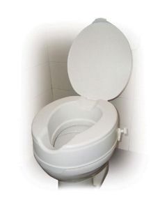 Raised Toilet Seat w/Lid 4  Savannah-style  Retail